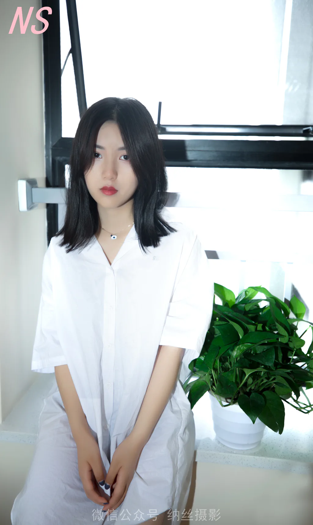 [纳丝摄影]0109 白衬衫少女的薄肉丝[93P/583MB]