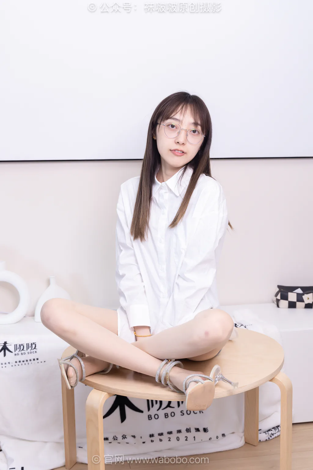 [BoBoSocks袜啵啵]NO.701 稚予-高跟凉鞋、薄肉丝[160P/1V/6.48GB] - 4