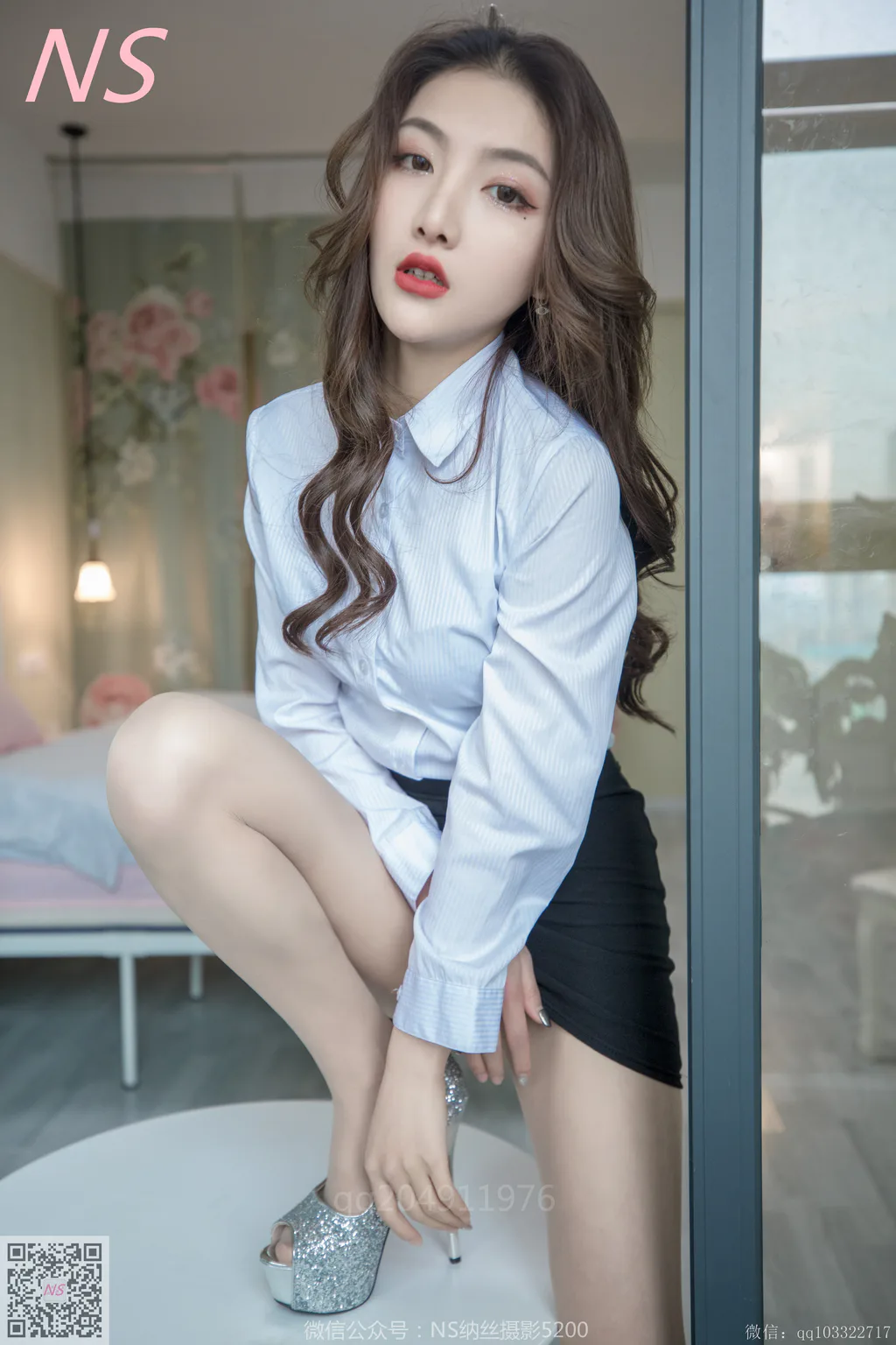 [纳丝摄影]0131 快手主播楠希OL装[92P/764MB] - 1