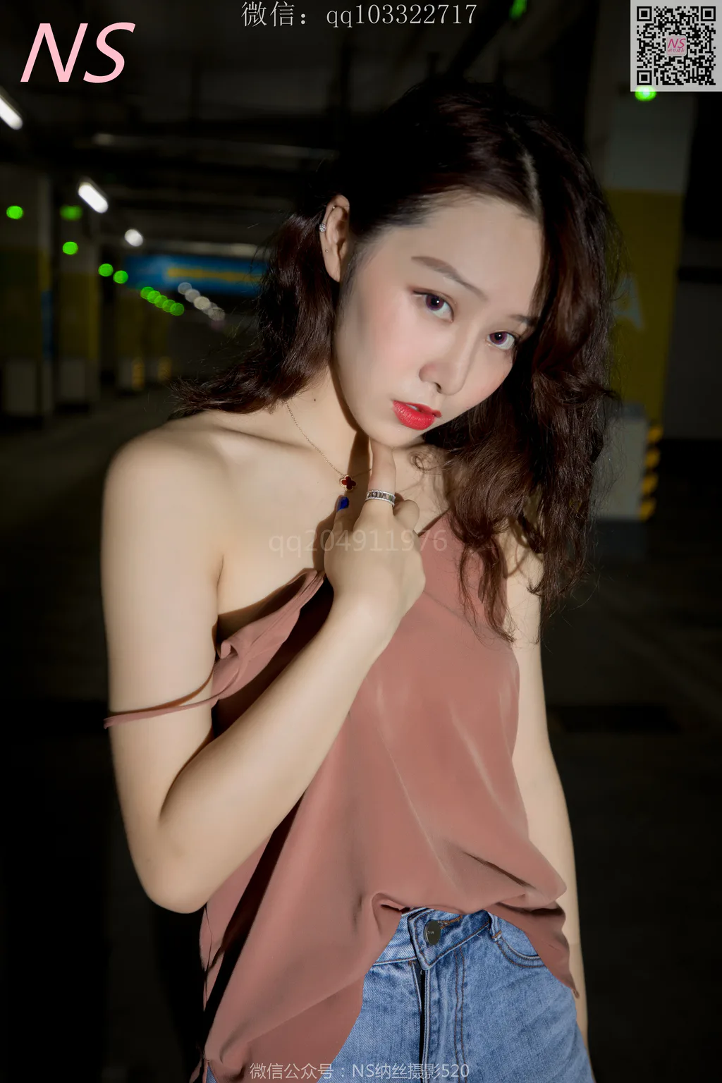 [纳丝摄影]0160 小朱茵 地下车库的丝袜美腿女郎[64P/423MB]