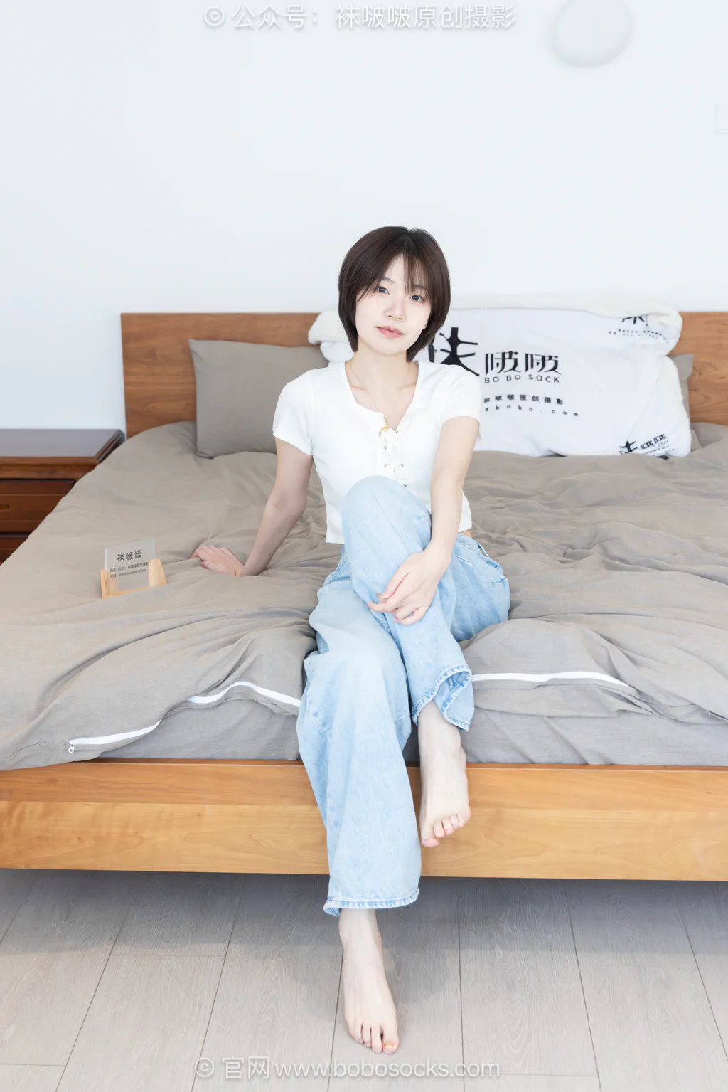 [BoBoSocks袜啵啵]NO.708 小甜豆-板鞋、纯白棉袜、裸足[170P/1V/6.27GB] - 2