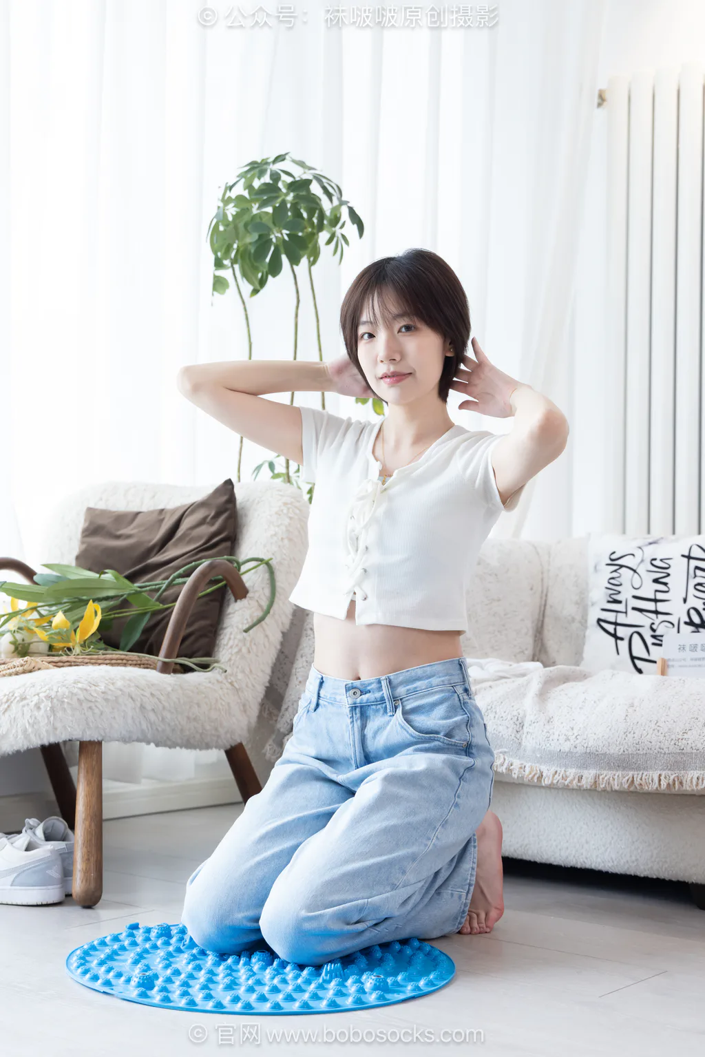 [BoBoSocks袜啵啵]NO.708 小甜豆-板鞋、纯白棉袜、裸足[170P/1V/6.27GB] - 3