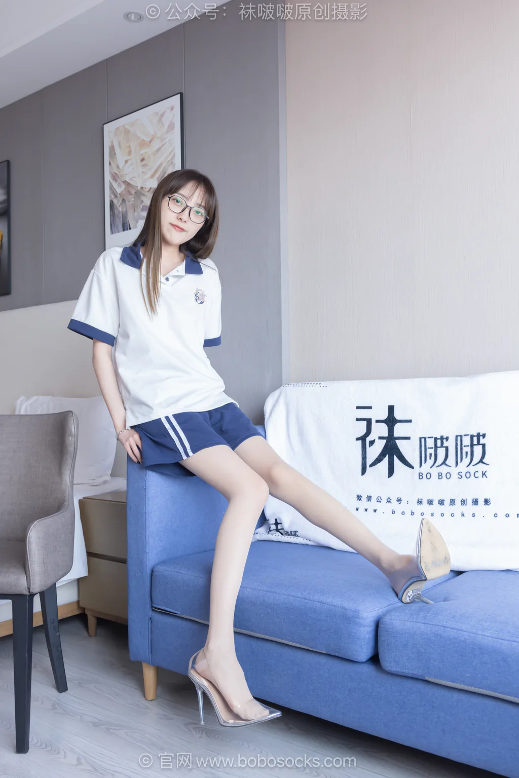 [BoBoSocks袜啵啵]NO.719 稚予-透明高跟鞋、高跟凉鞋、薄肉丝[160P/1V/6.16GB] - 2