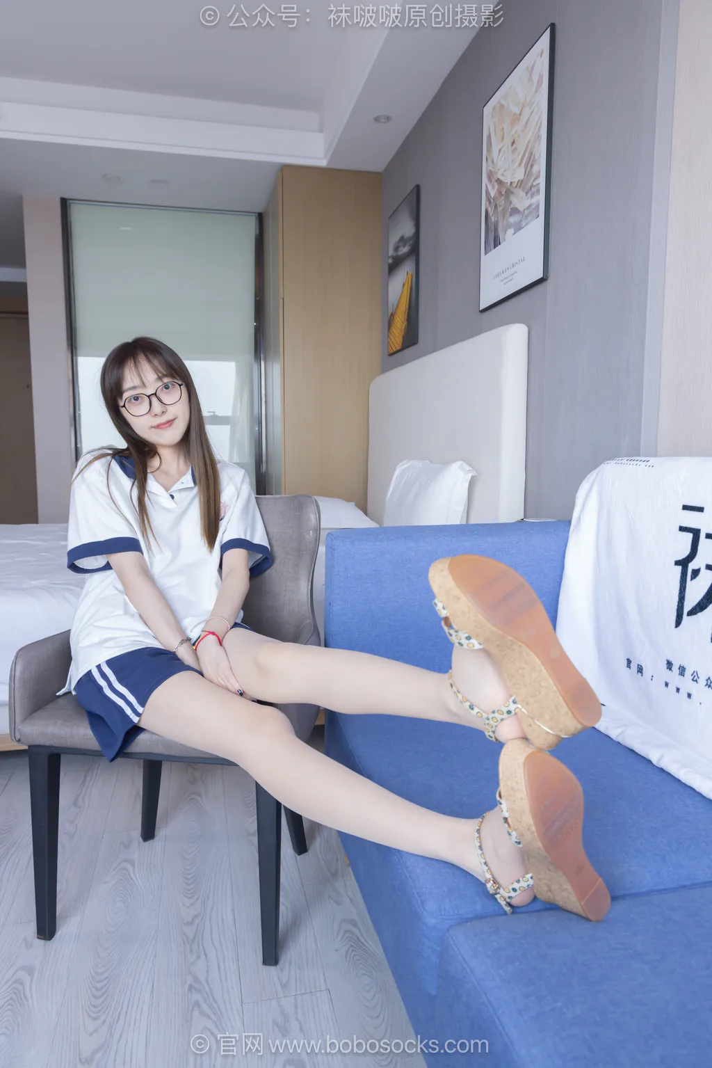 [BoBoSocks袜啵啵]NO.719 稚予-透明高跟鞋、高跟凉鞋、薄肉丝[160P/1V/6.16GB] - 3