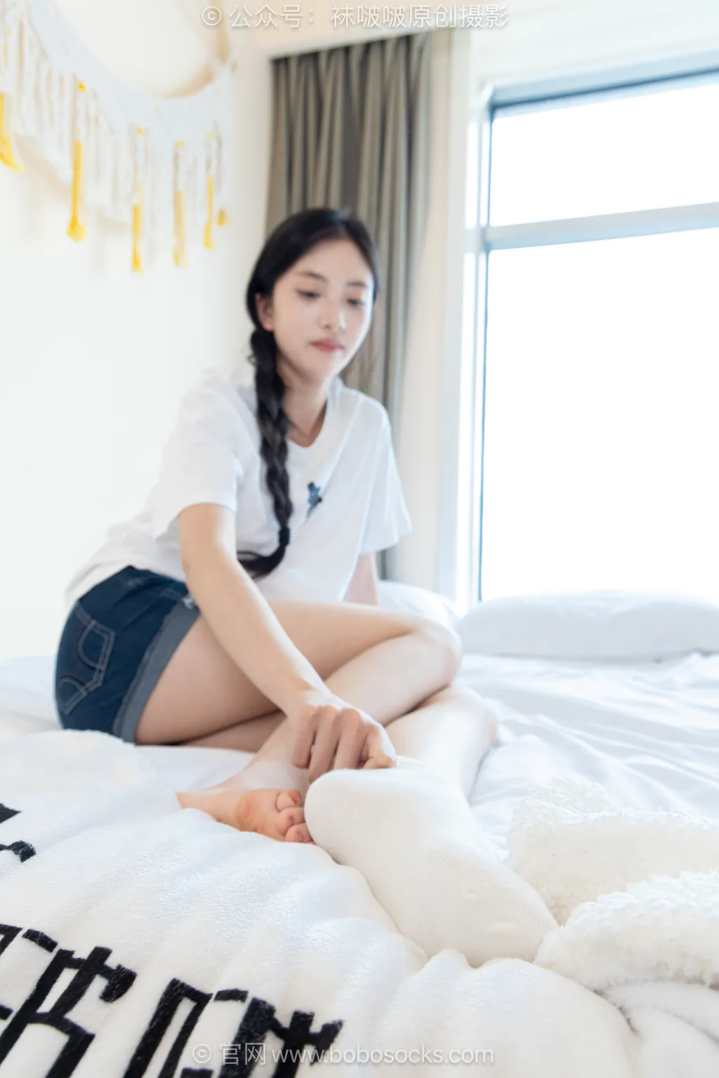 [BoBoSocks袜啵啵]NO.723 珍珠-德训鞋、纯白棉袜、裸足[150P/1V/5.45GB]