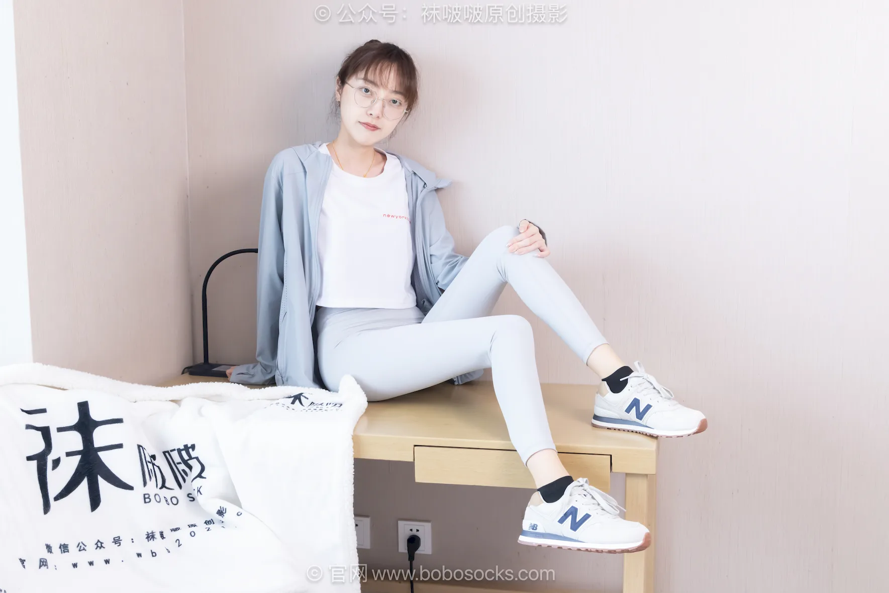 [BoBoSocks袜啵啵]积分限定作品 NO.051 稚予-运动鞋、黑棉袜、薄肉丝[140P/1V/4.99GB] - 2