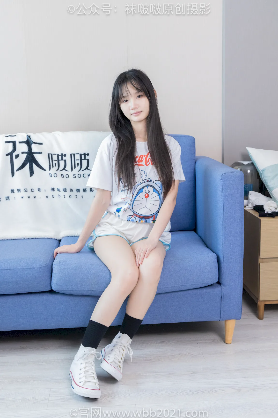 [BoBoSocks袜啵啵]积分限定作品 NO.046 甜甜圈-匡威帆布鞋、板鞋、白棉袜、黑棉袜[164P/1V/7.81GB] - 3
