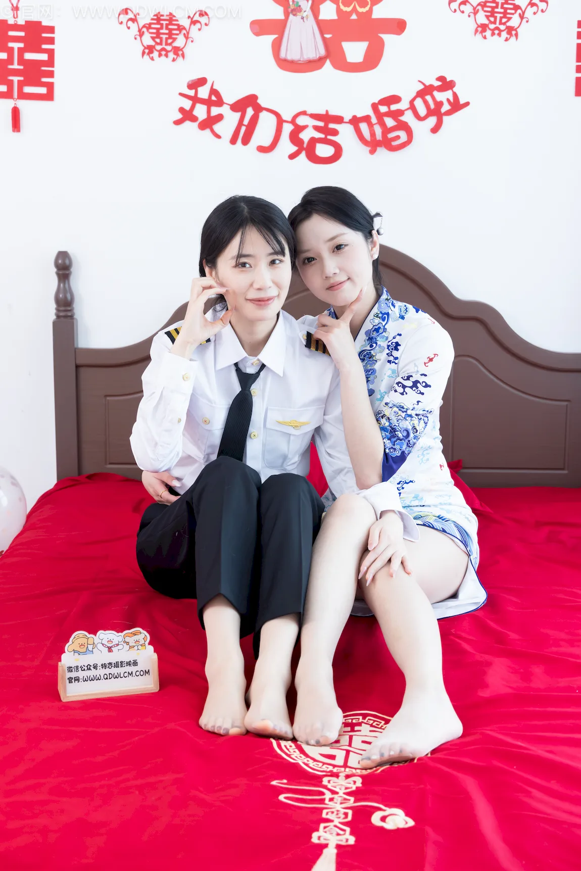勿恋传媒 NO.2759 菜菜&橙子-高跟鞋、两双人字拖、薄肉丝、空姐至服[226P/1V/5.94GB] - 3