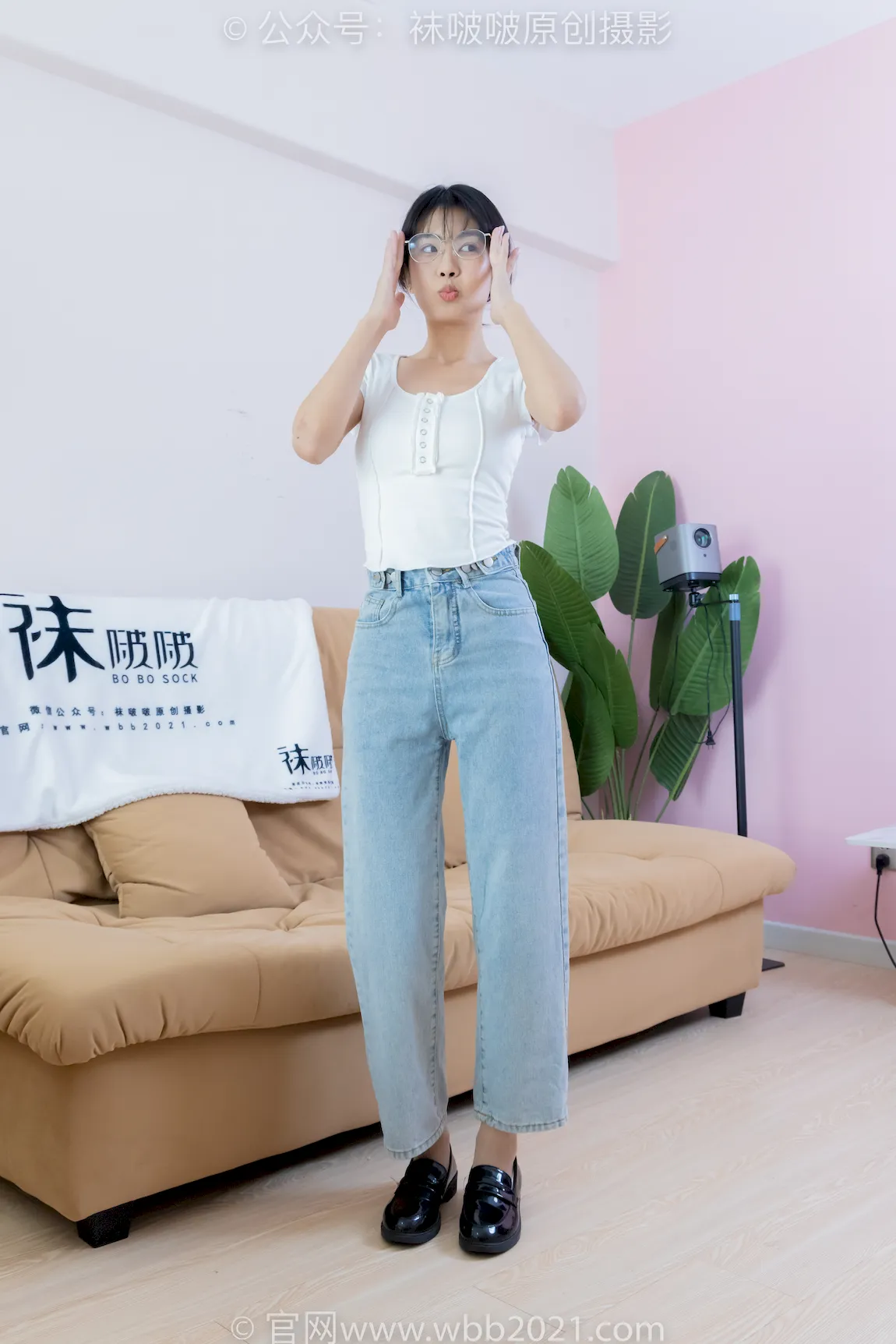 [BoBoSocks袜啵啵]积分限定作品 NO.042 奶油-皮鞋、白船袜、薄肉丝、船袜[145P/1V/6.86GB] - 4