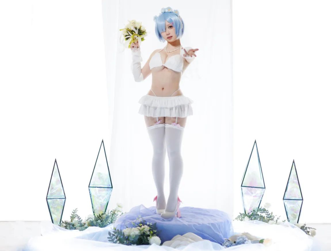 樱落酱w NO.034 – 从零开始的异世界生活 蕾姆花嫁[25P/206MB] - 2