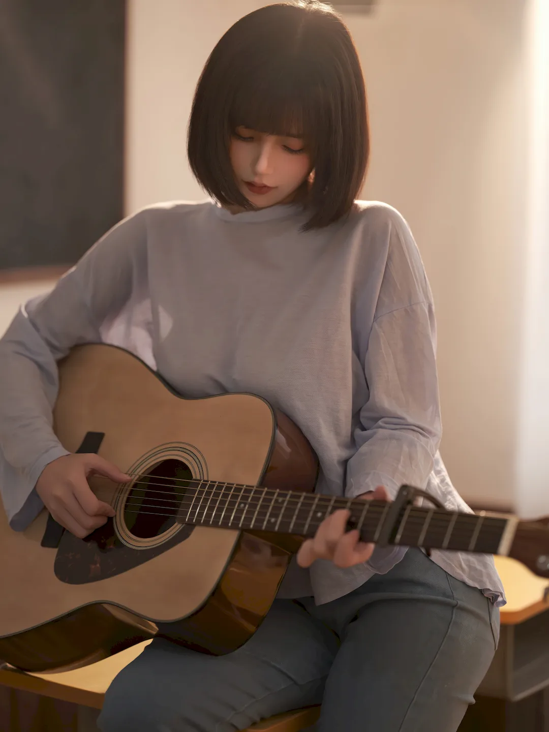 小仓千代w NO.155 – 吉他少女[20P/125MB]
