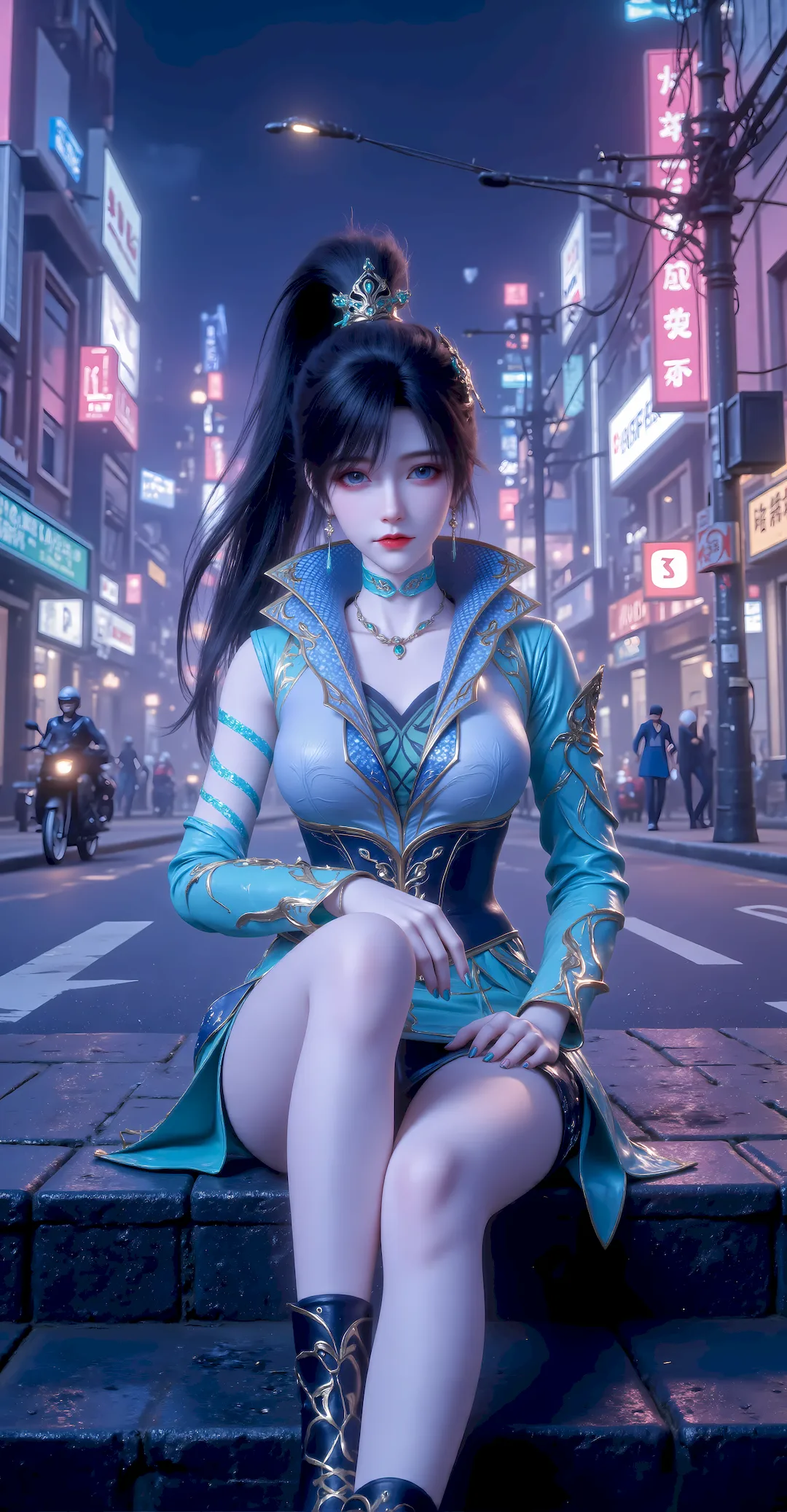 AI绘画 1159 青鳞 [44P/667M] - 3