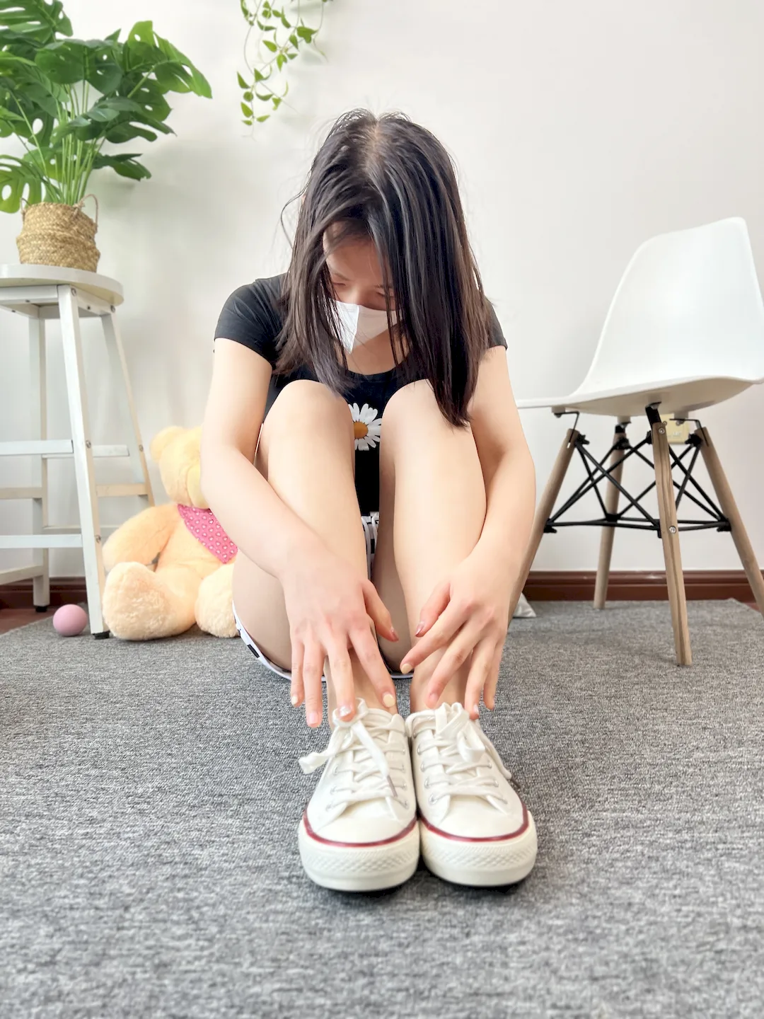 三禾摄影 NO.077 休闲短裤 帆布鞋[316P/1V/1.38GB] - 4