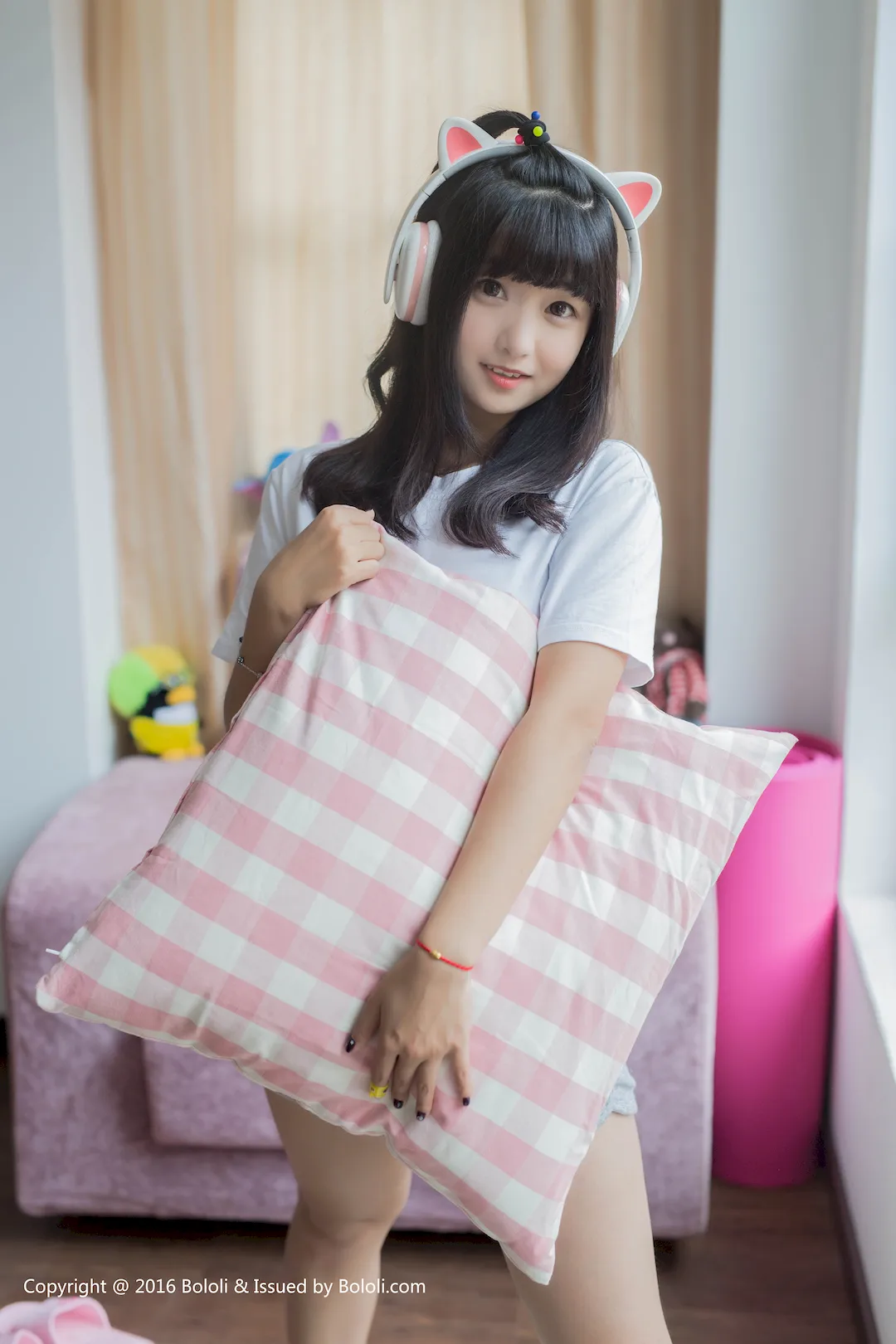 [Kimoe激萌文化]2016.10.20 KIM006 球球喵耳机 周闻[40+1P/152M] - 1